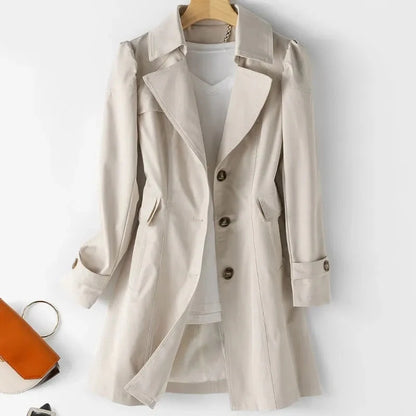 Eleganter mittelgroßer Damen-Trenchcoat – Victoria